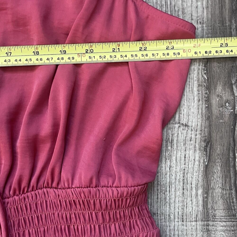 Lane Bryant Pink Pleated Sleeveless Gown NWT Size 22/24 Maxi Dress Wedding Guest - Picture 6 of 12